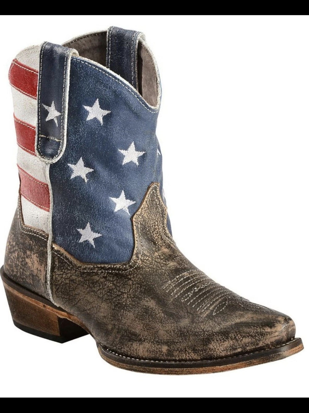 Roper Women's Americana Flag Cowboy Boots - Blue/Red/White